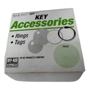 Hy-Ko Products Key Accessories Key Rings/Tags Box of 19 (19 in box)